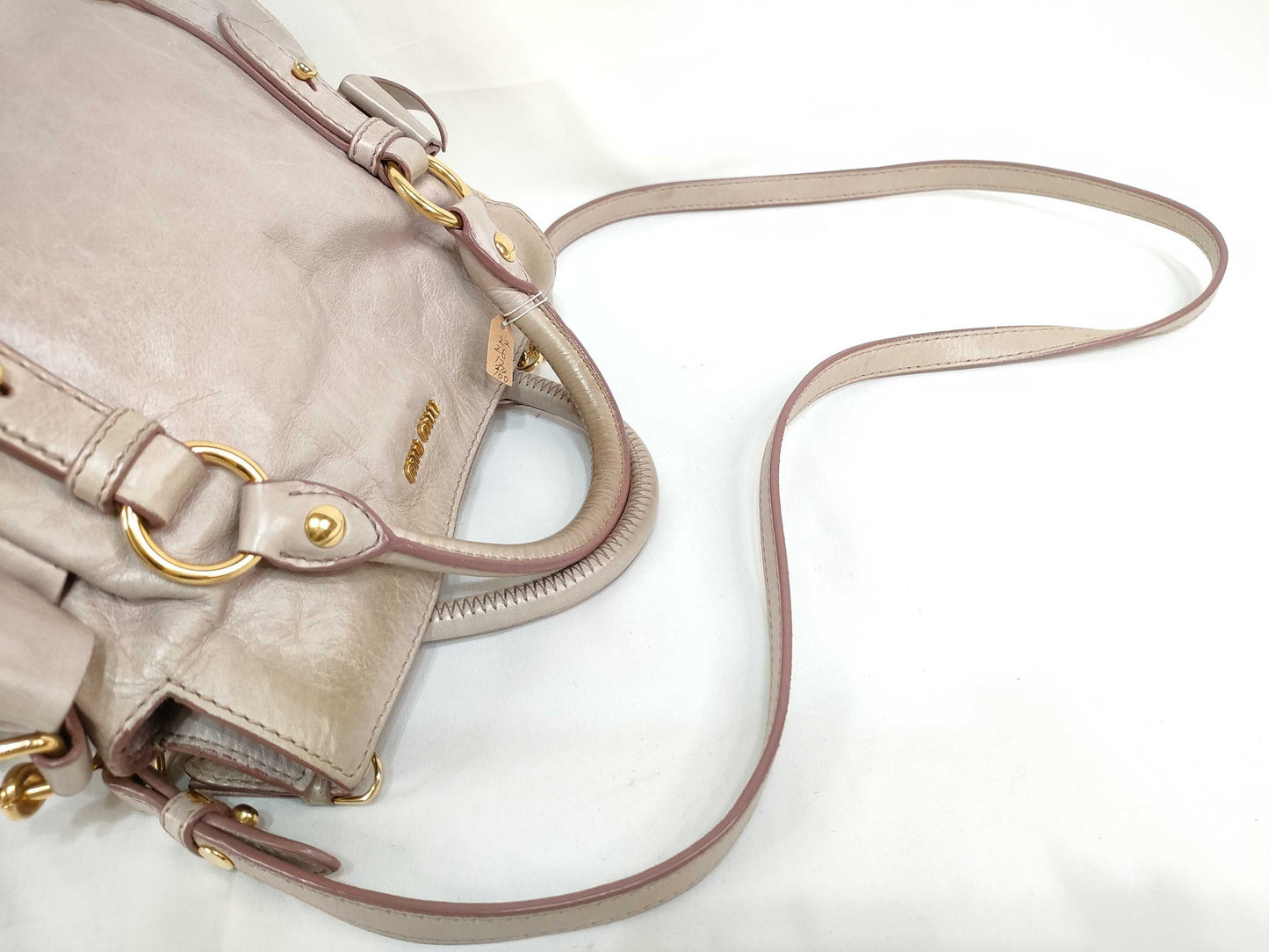 miu miu pale pink mini vitello bow bag