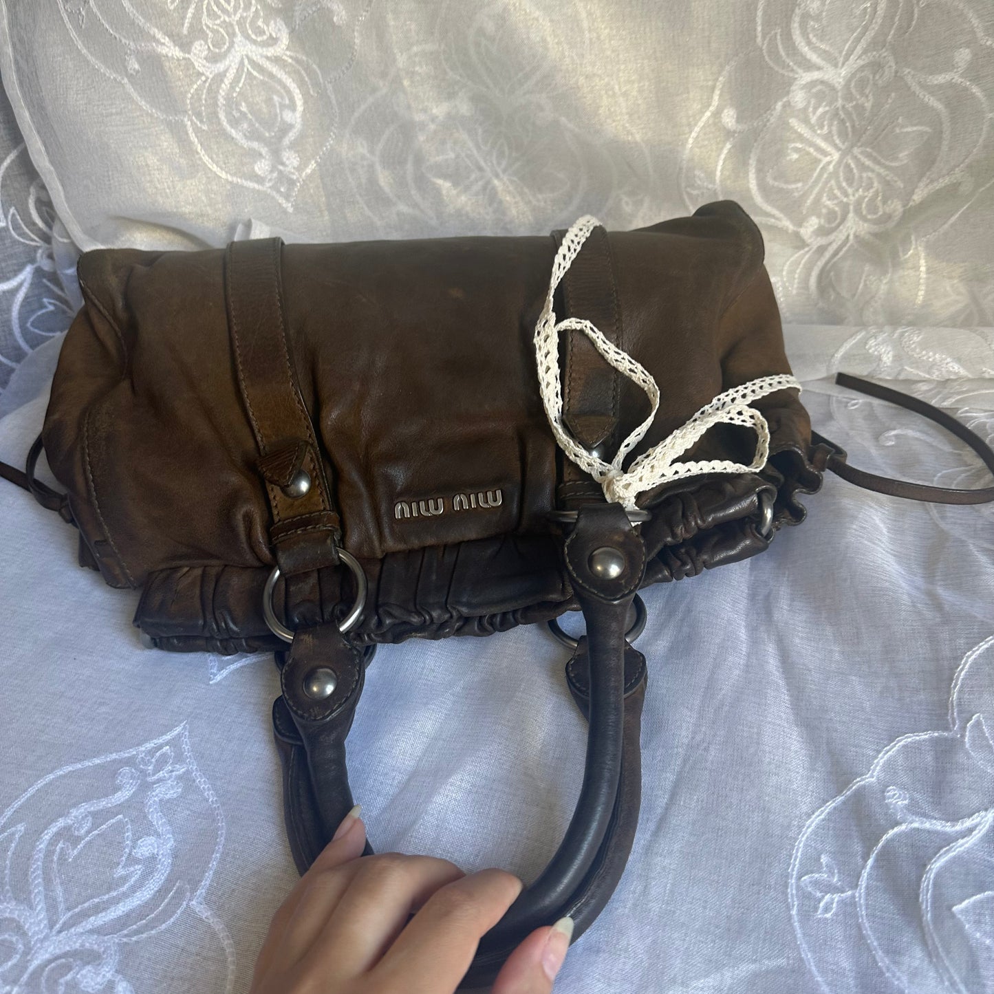 miu miu vintage vitello lux handbag