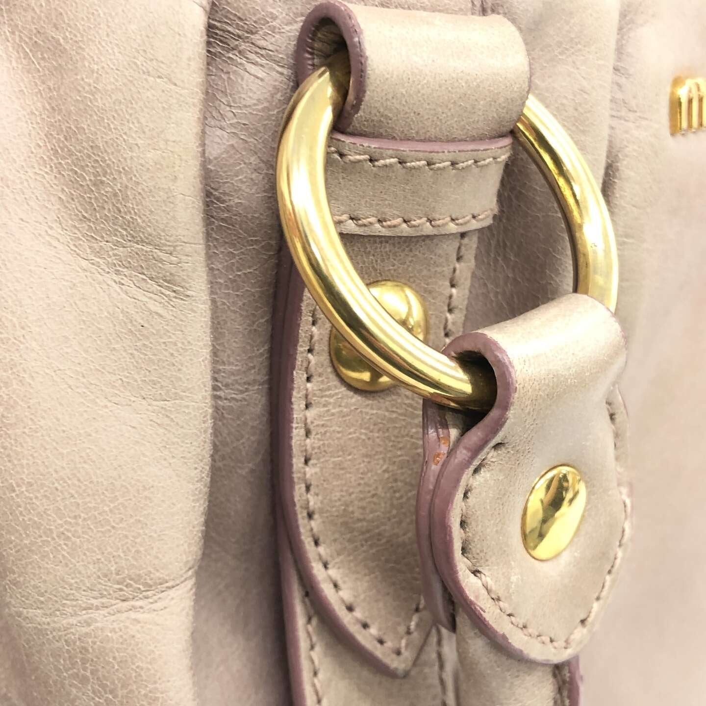 miu miu vitello bag in dusty pink
