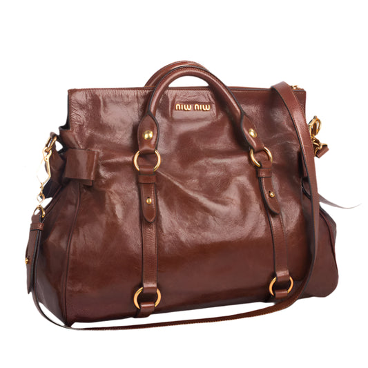 Miu Miu Chocolate Brown Vitello