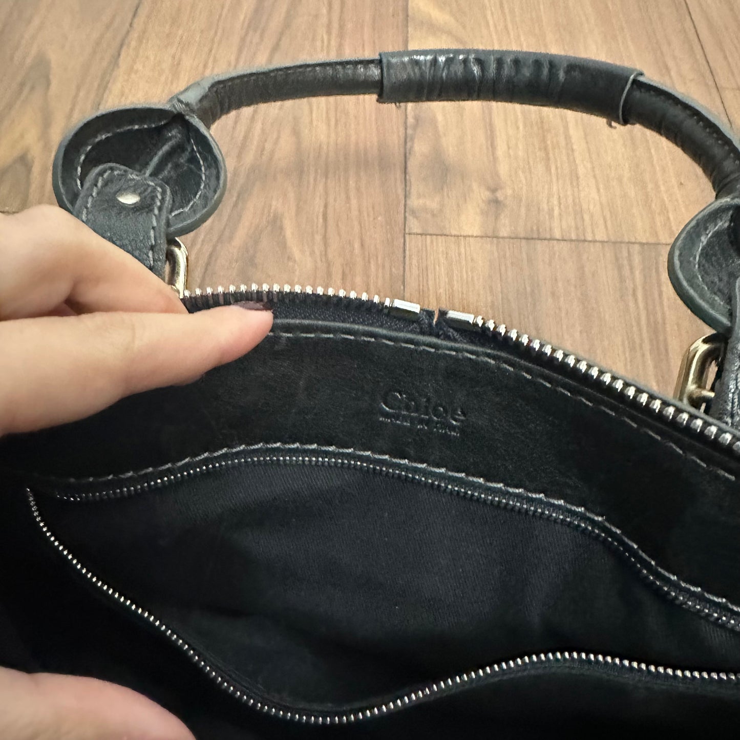 Chloé Black Chain Paddington Bag