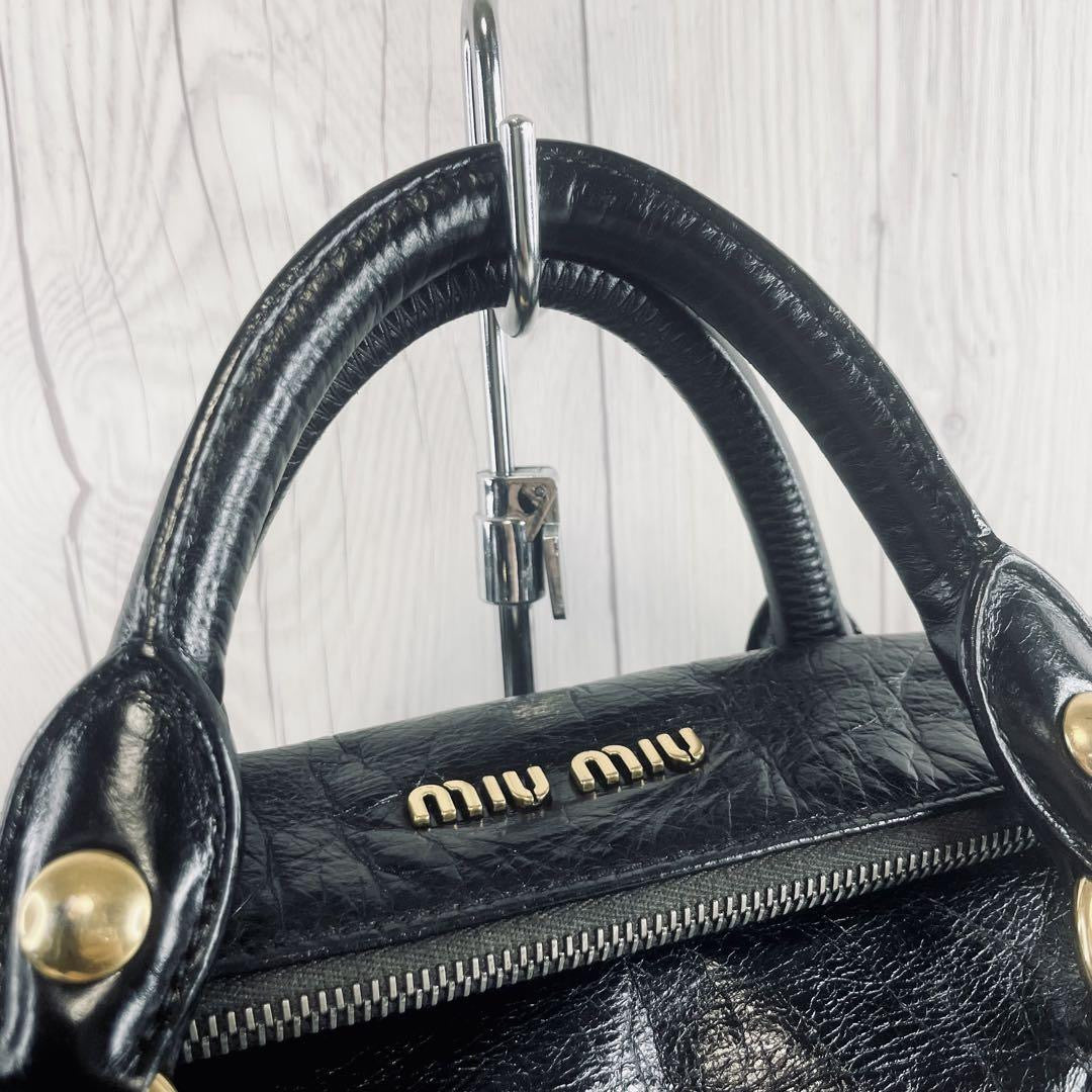 Miu Miu Black Vitello