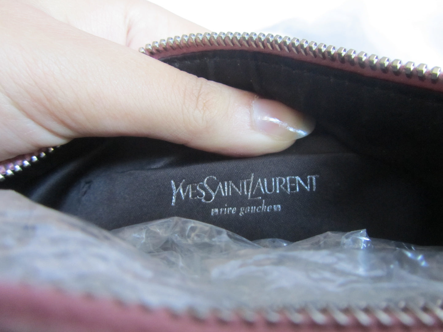yves saint laurent pink polkadot shoulder bag