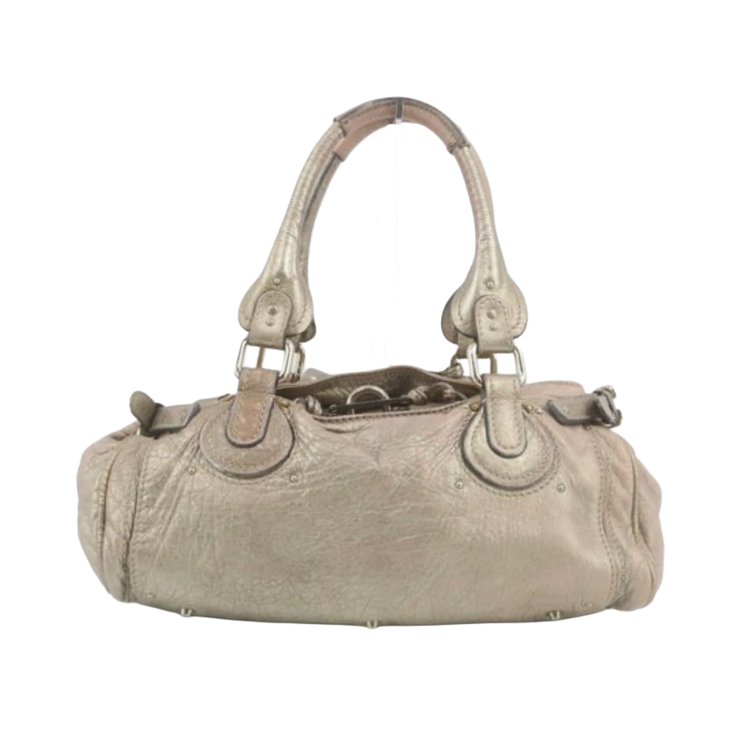 chloé vintage metallic paddington bag