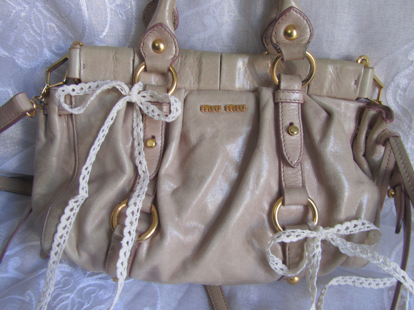 miu miu pale pink vitello lux mini bag