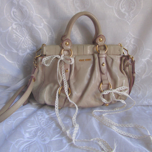 miu miu pale pink vitello lux mini bag