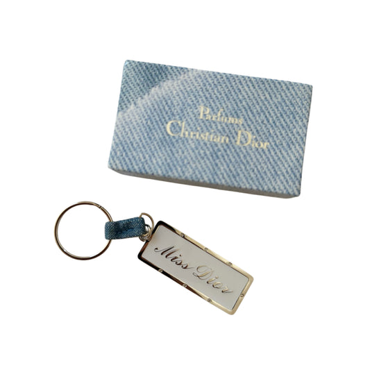 christian dior “miss dior” keychain
