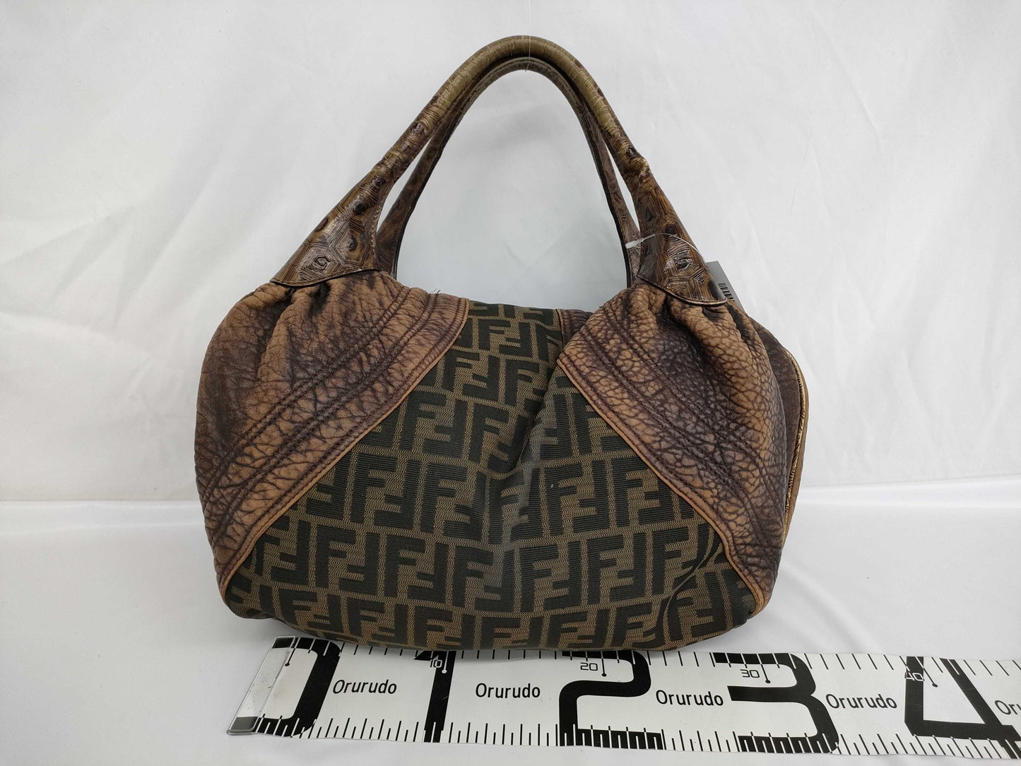 Fendi Zucca Iconic Tortoise Spy Bag