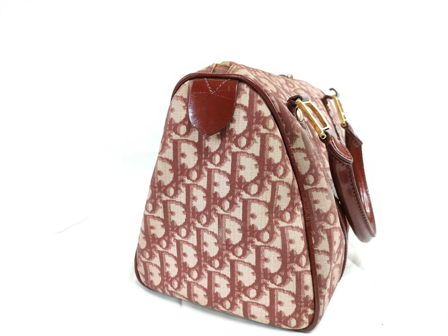 Christian Dior Gorgeous Trotter Bowling Speedy Bag Red