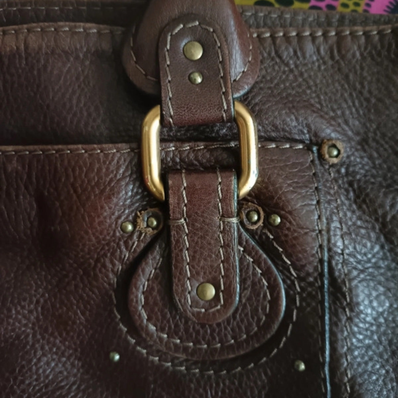 Chloé Chocolate Paddington Tote Bag Bottom Zipper