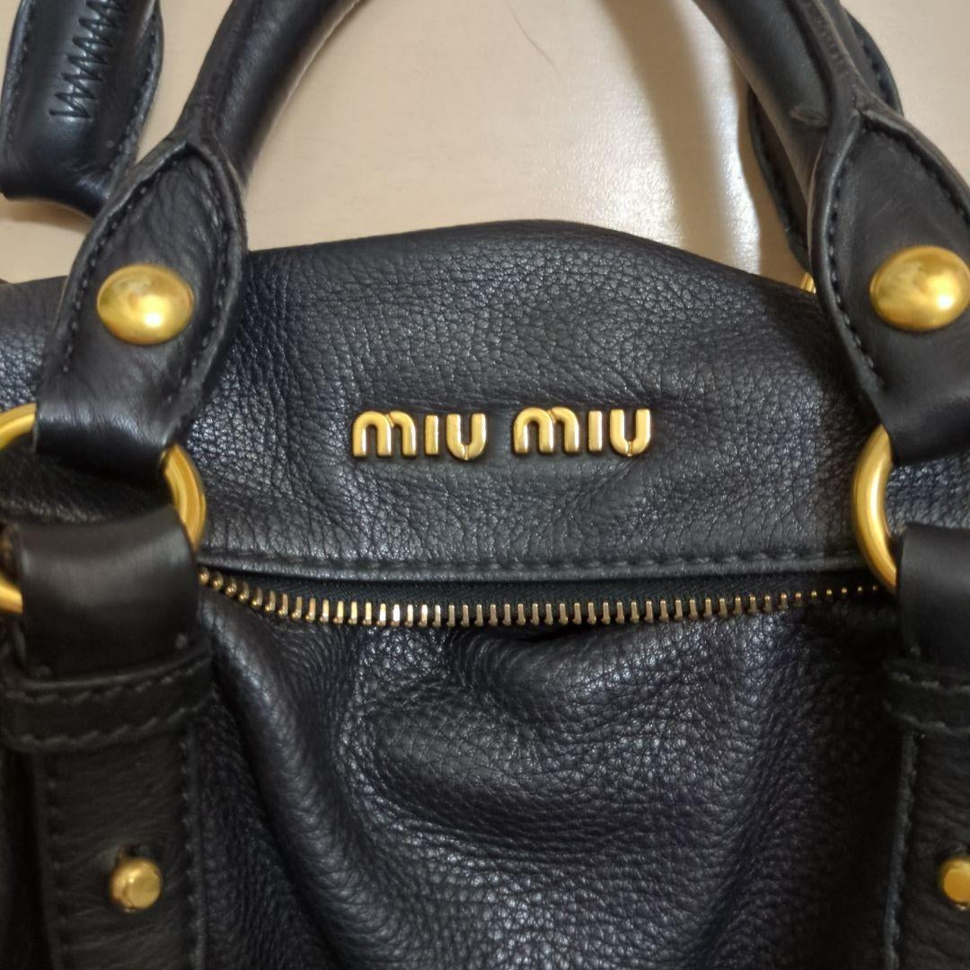 Miu Miu Black Vitello