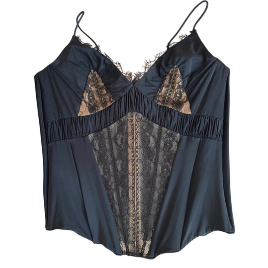 La Perla Vintage Lace Corset Bustier Top