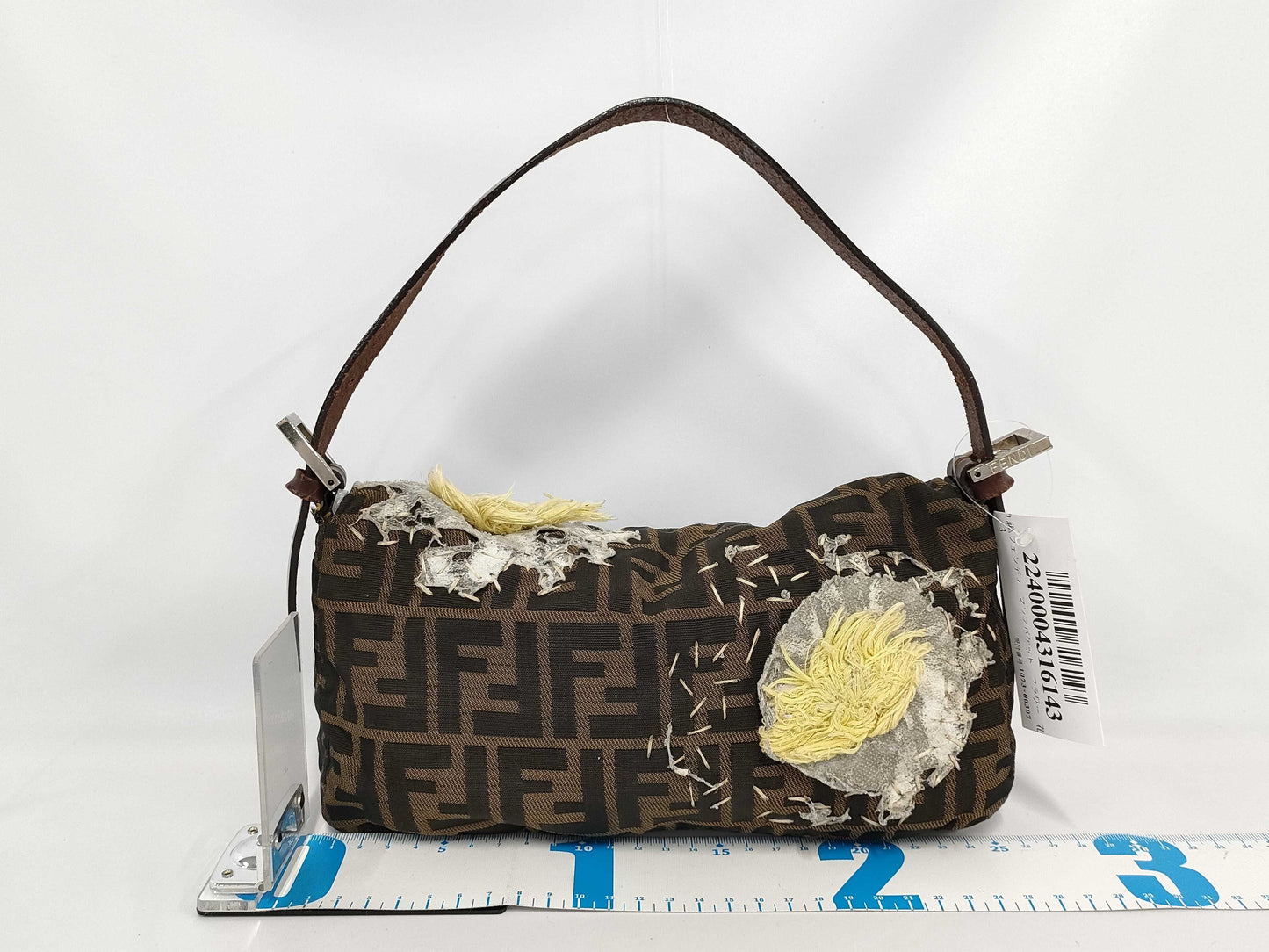 Fendi Rare Floral Zucca Baguette Bag