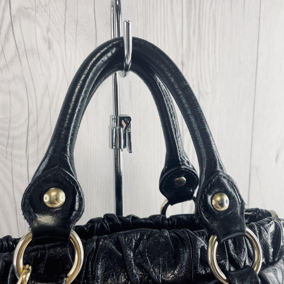 Miu Miu Black Vitello Lux