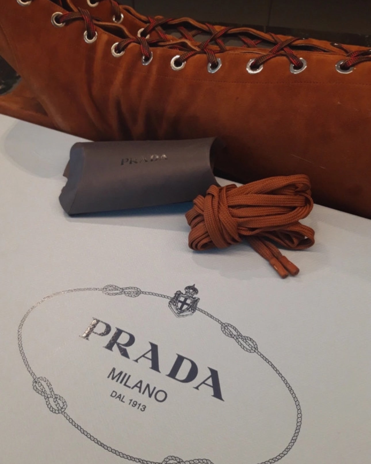 Stunning & Rare Prada Lace Up Boots (Size EU 39, US 8)