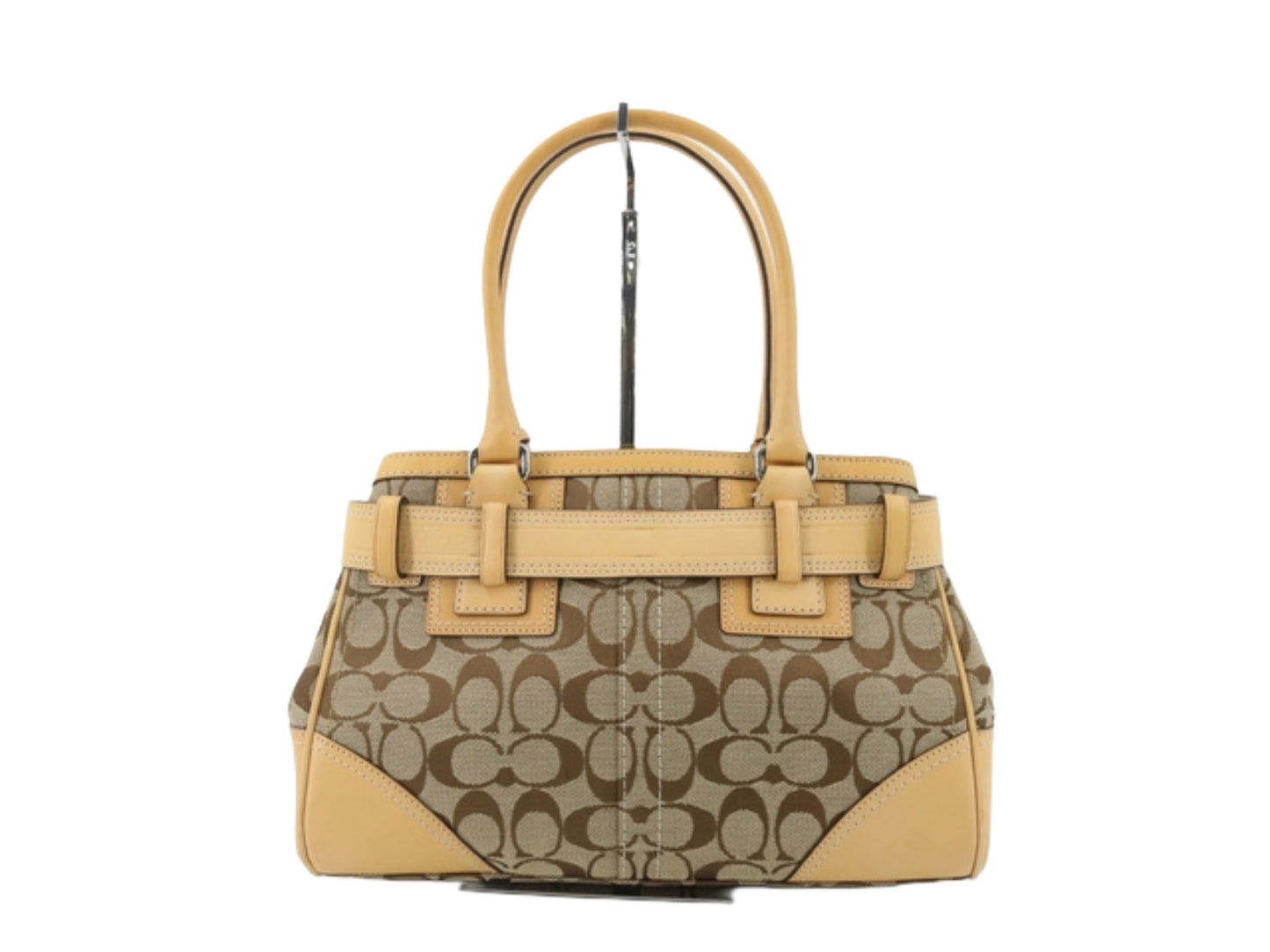 coach beige hamptons bag
