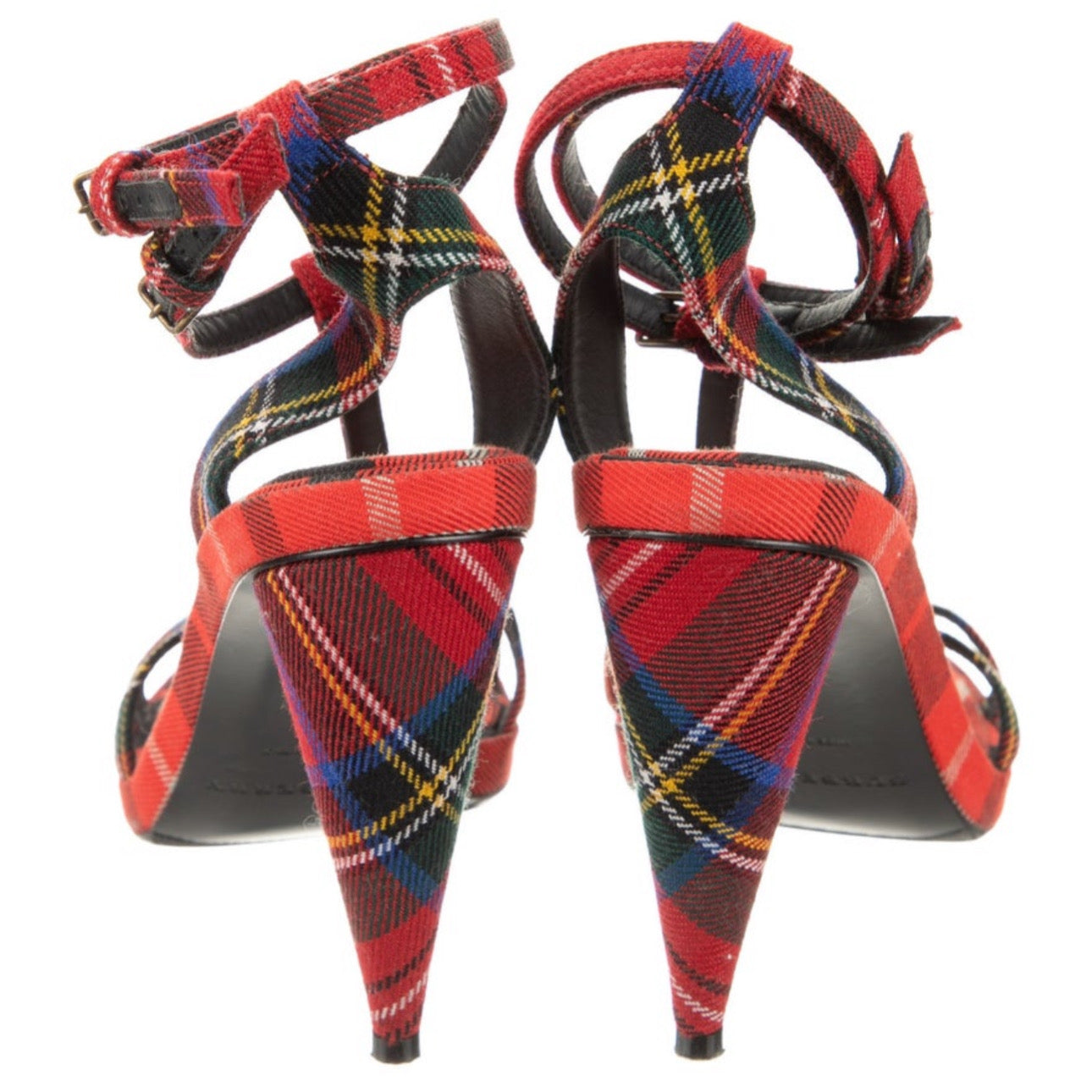 Burberry Red Nova Strappy Heels