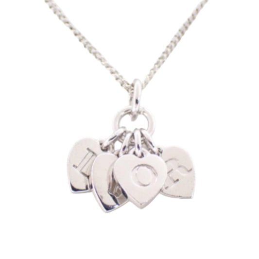 christian dior vintage hearts necklace