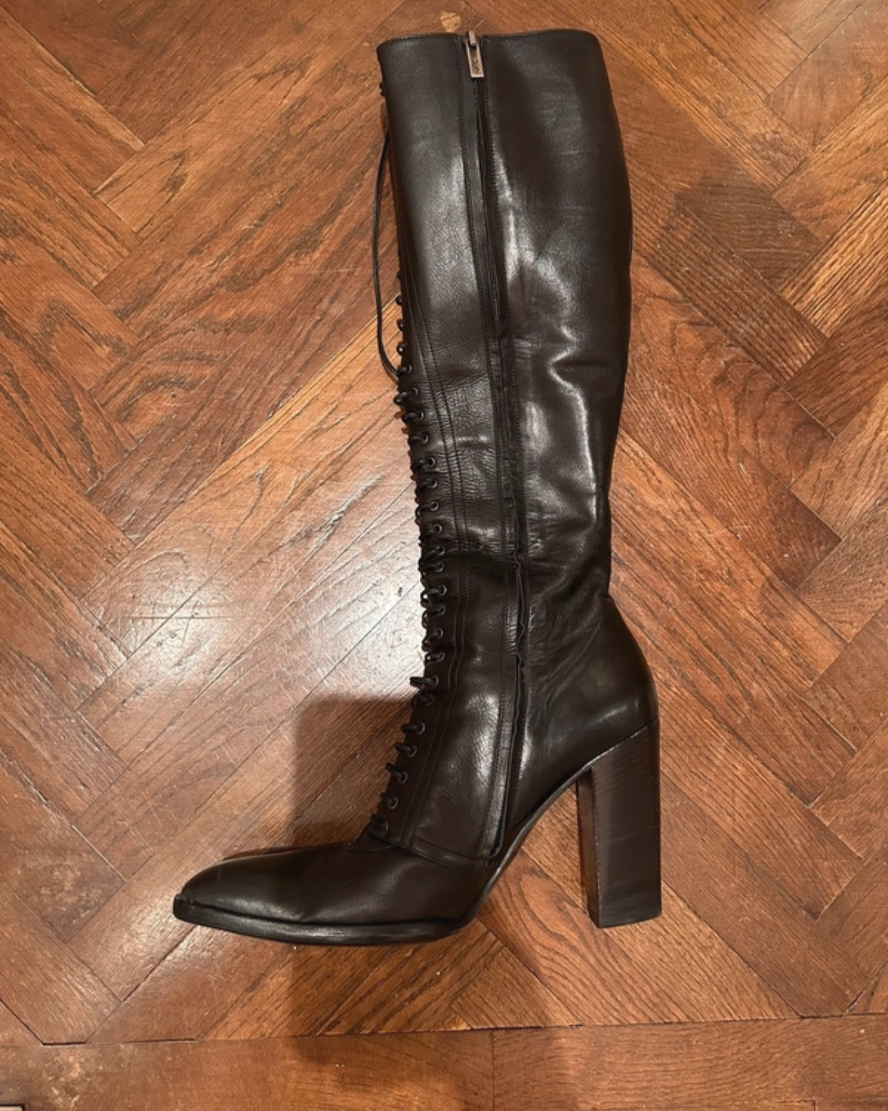 Yves Saint Laurent Lace-Up Boots (Size EU 40.5)