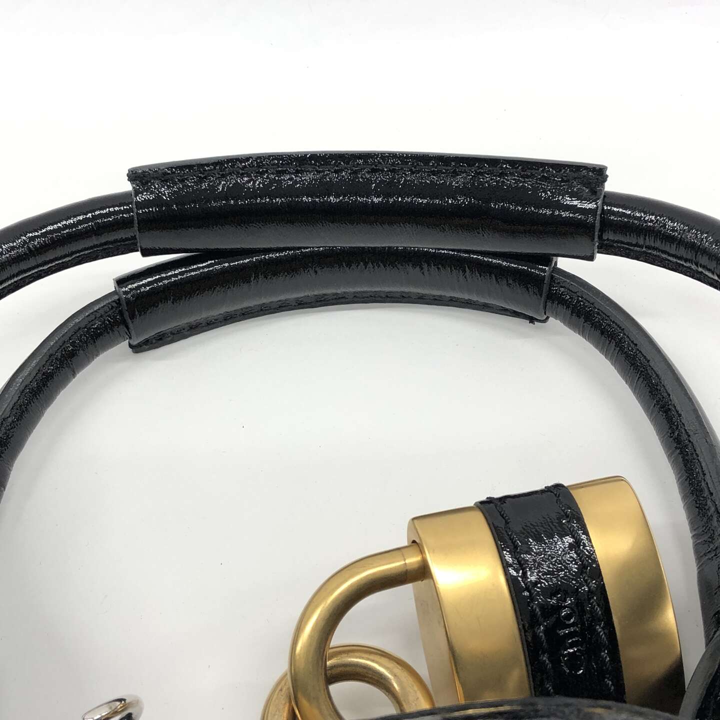 Chloé Black Glossy Leather Paddington