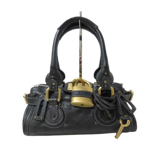 chloé black mini paddington