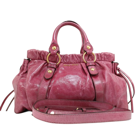 miu miu raspberry pink vitello lux bag