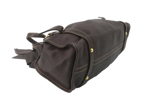 miu miu dark brown RARE leather bag