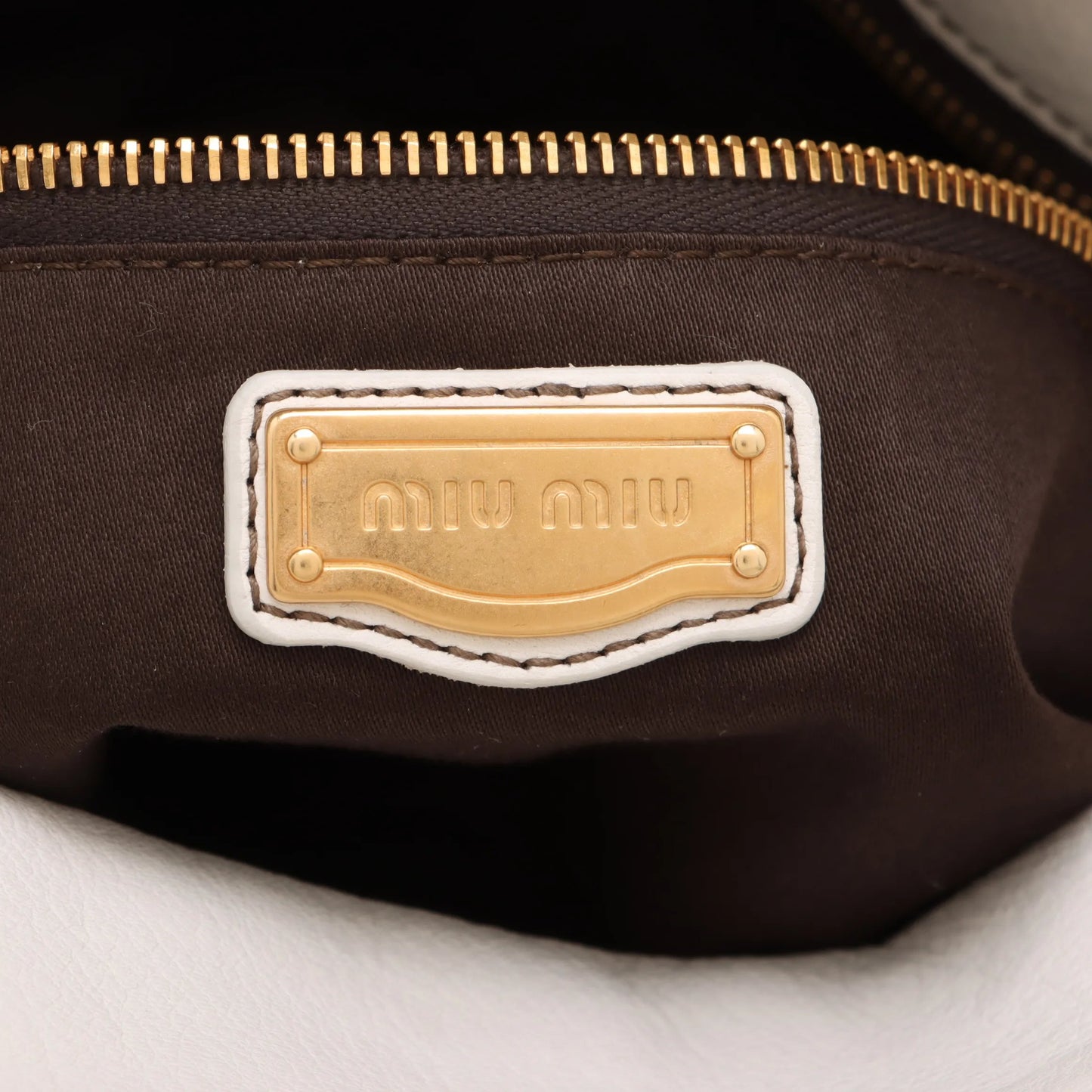 miu miu ivory angel vitello bow bag