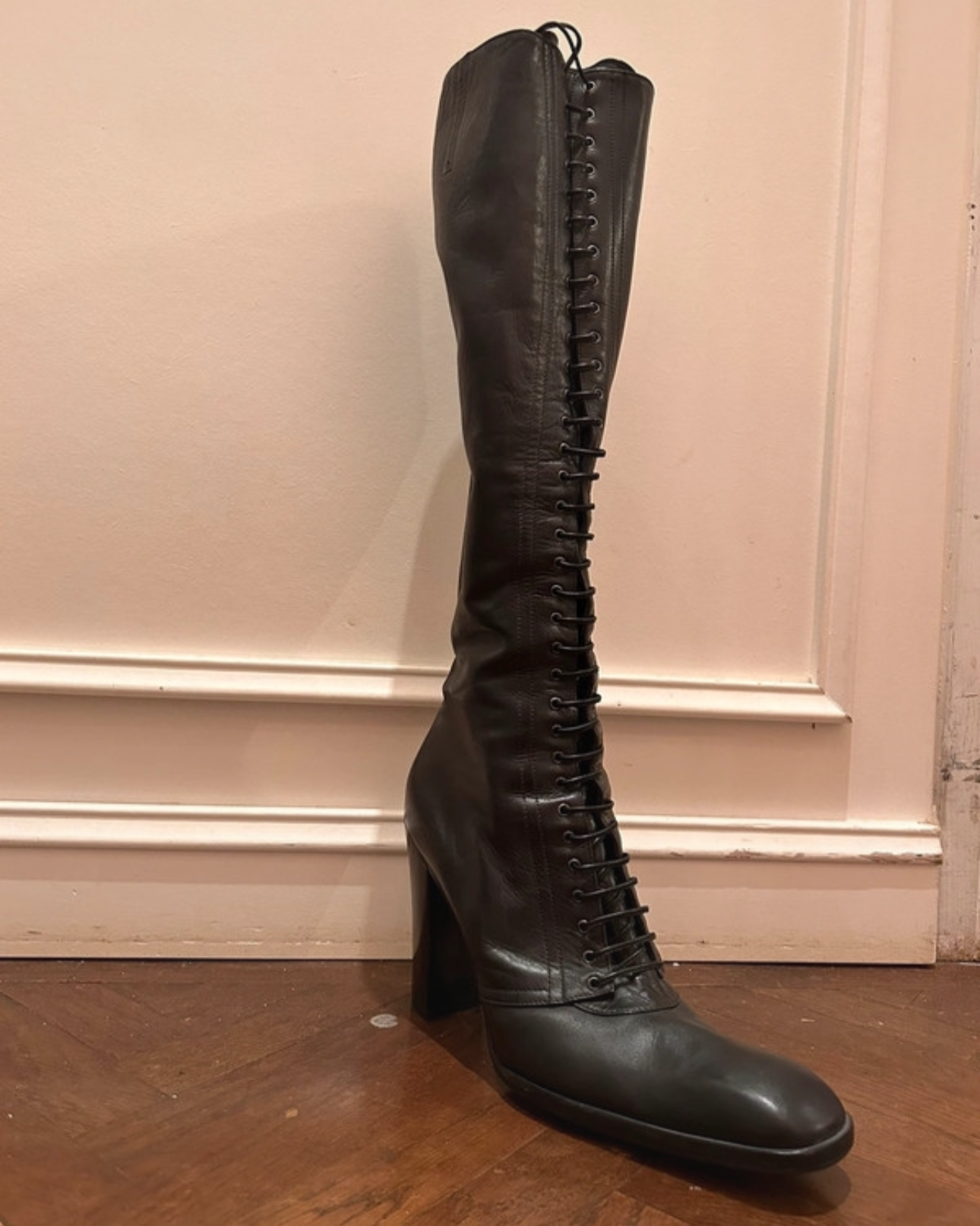 Yves Saint Laurent Lace-Up Boots (Size EU 40.5)