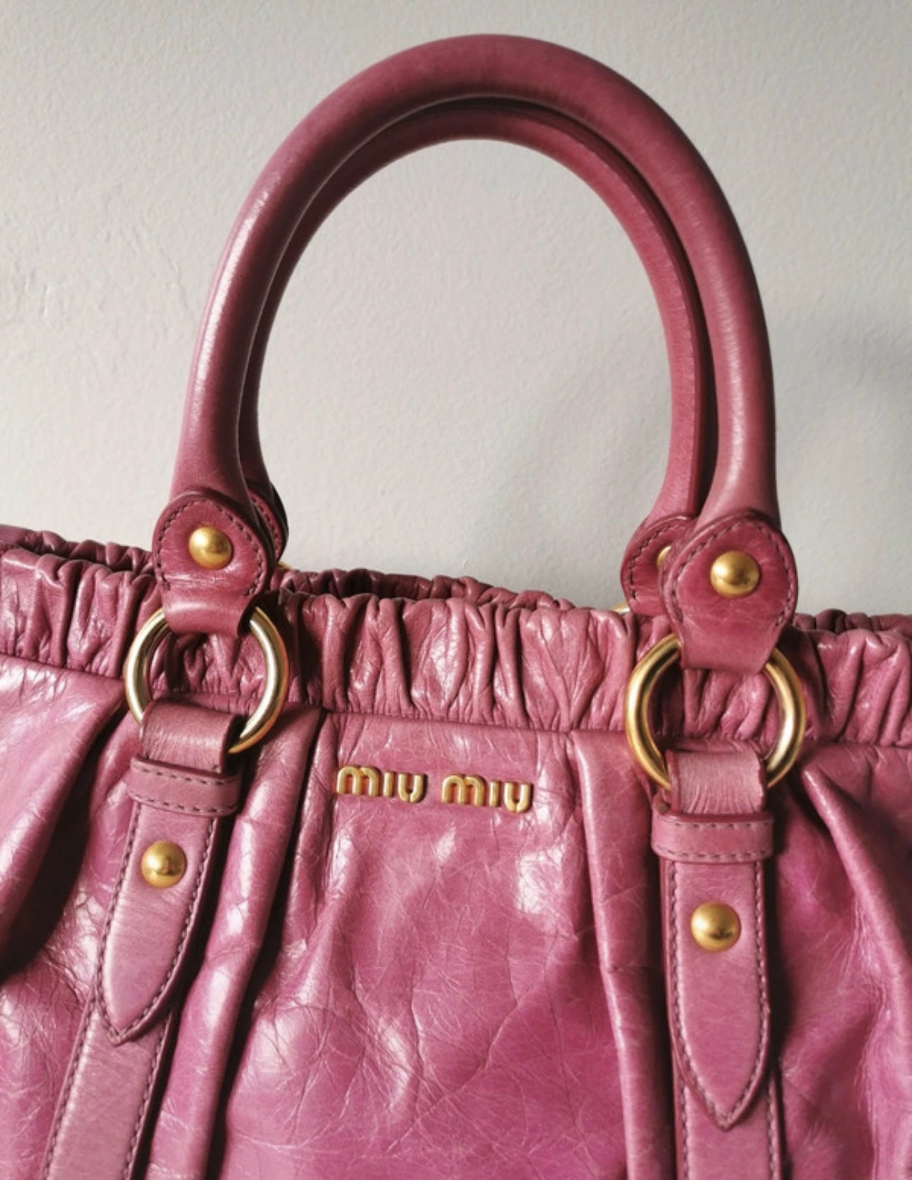 Miu Miu Rose Pink Vitello Bag