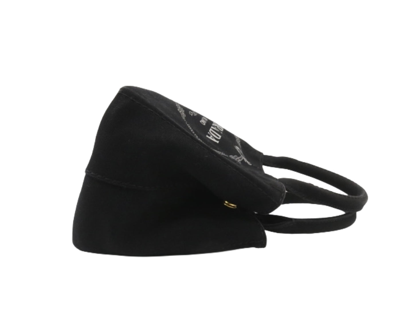 prada black canapa handbag