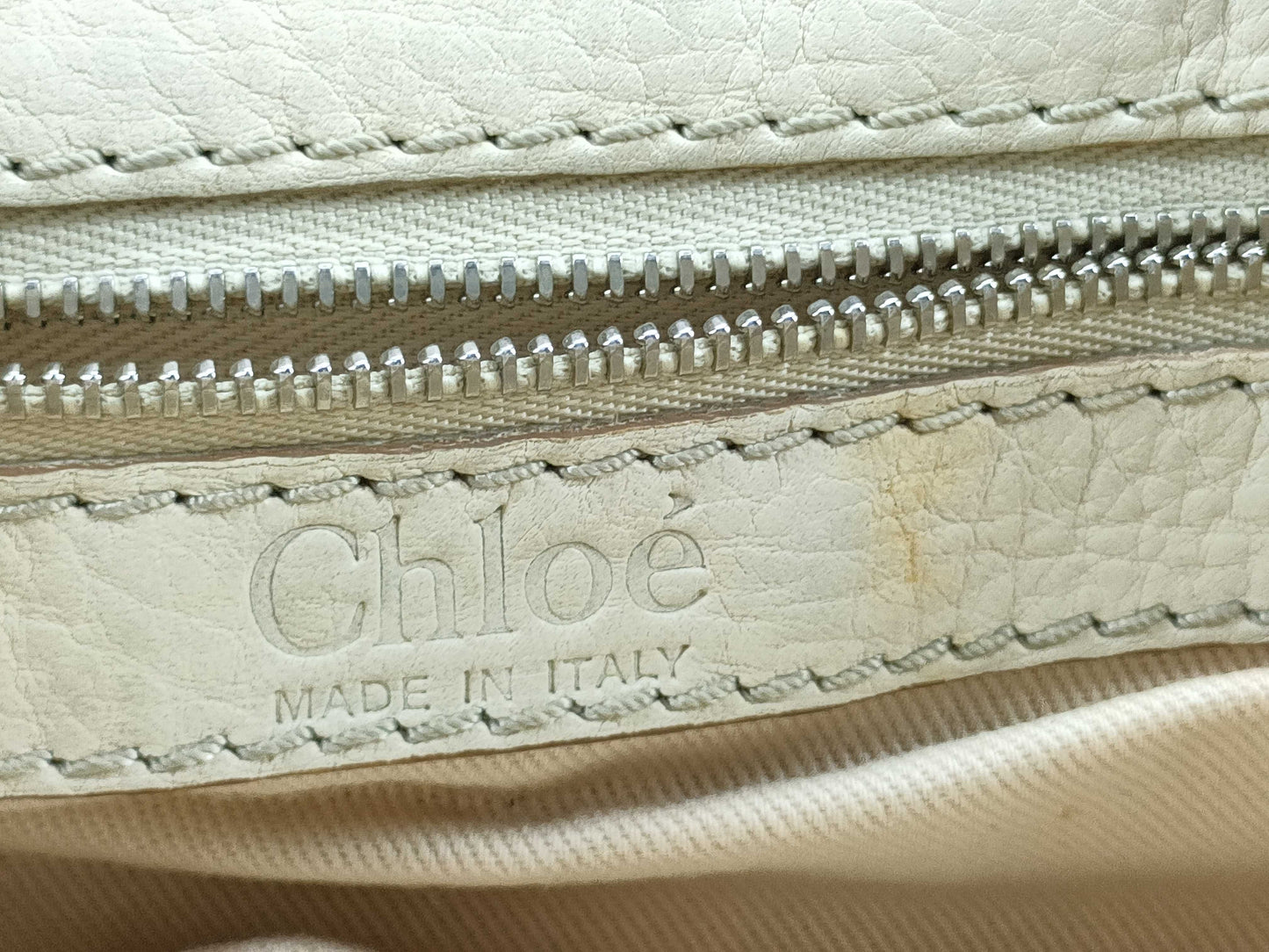 chloé ivory mini paddington