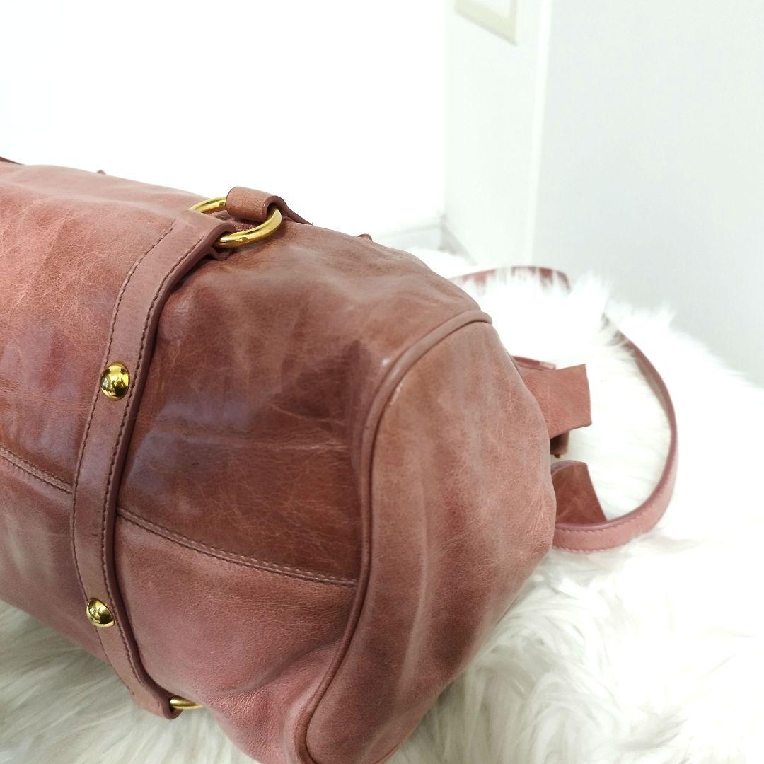 Miu Miu Pink Vitello Bag