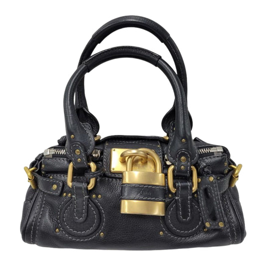 chloé black mini paddington
