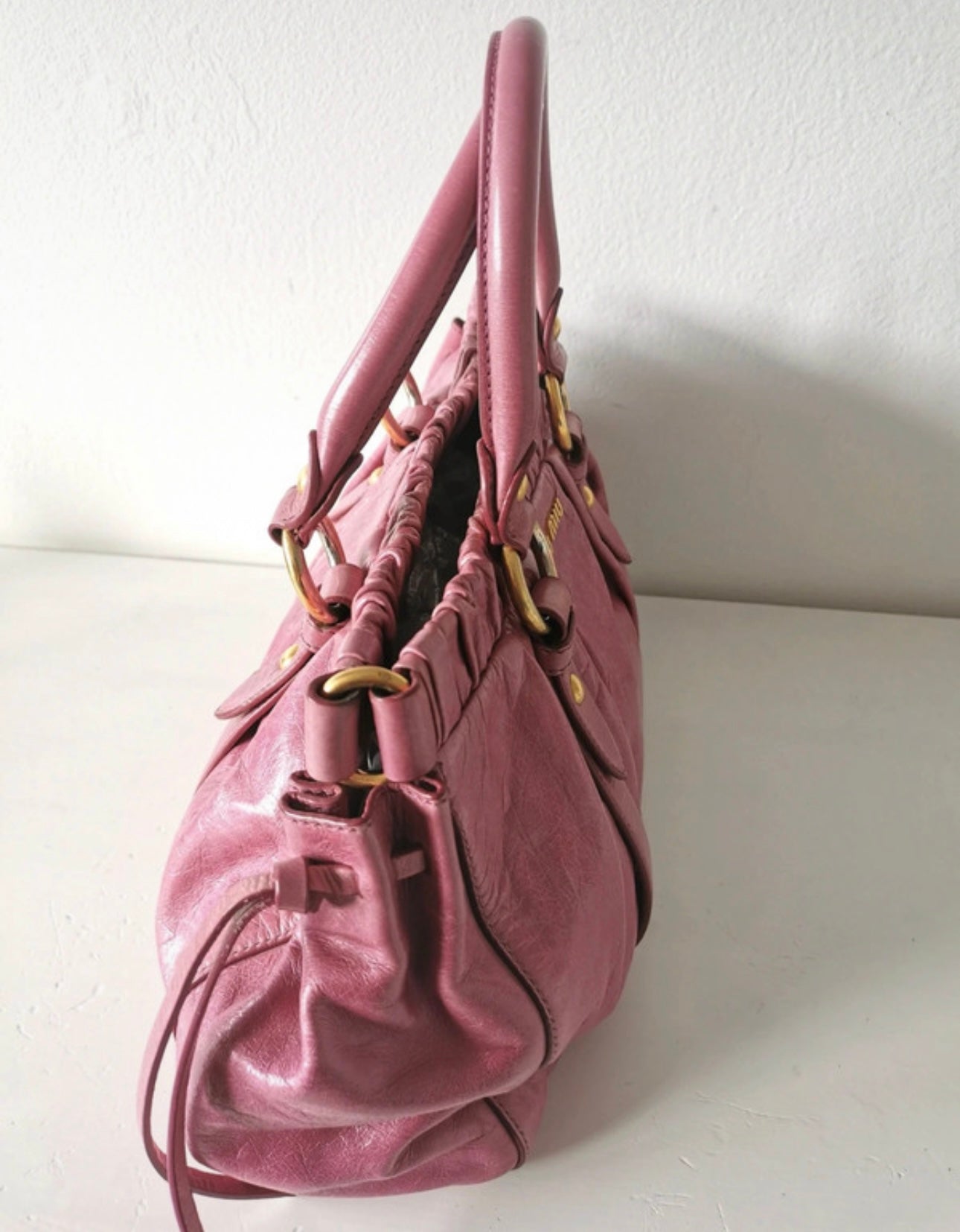 Miu Miu Rose Pink Vitello Bag