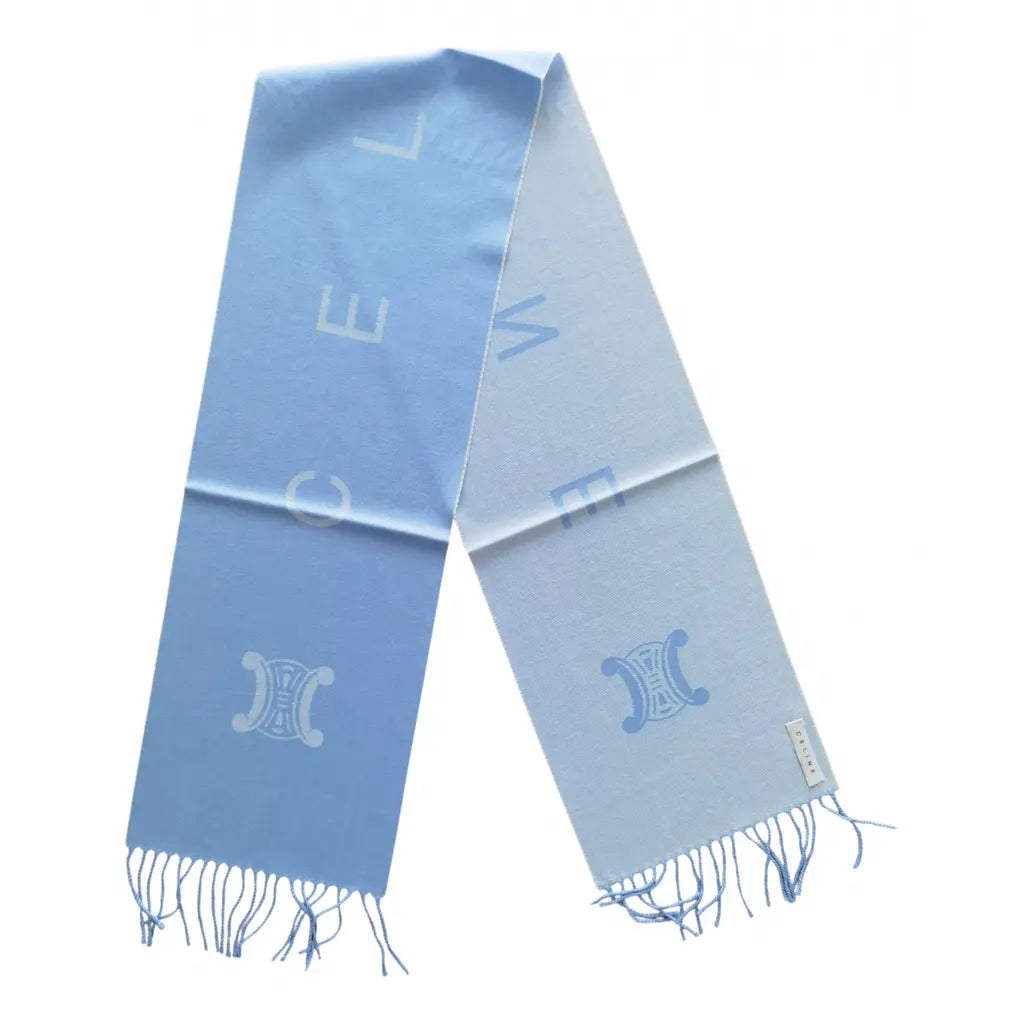 Celine Baby Blue Scarf