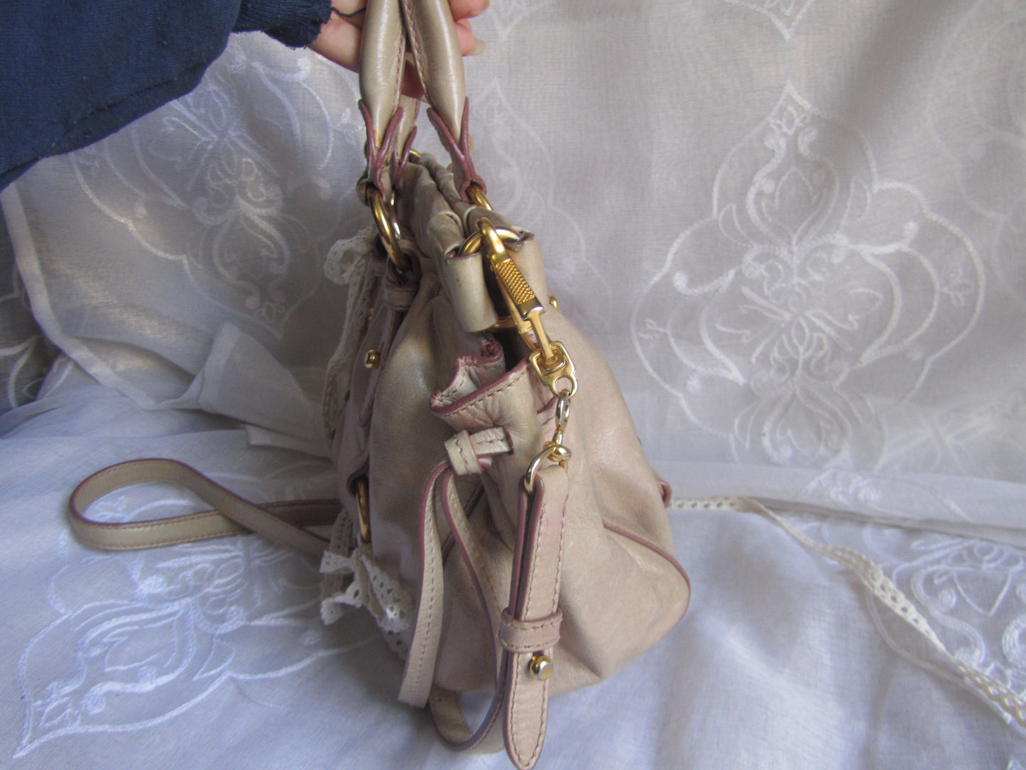 miu miu pale pink vitello lux mini bag