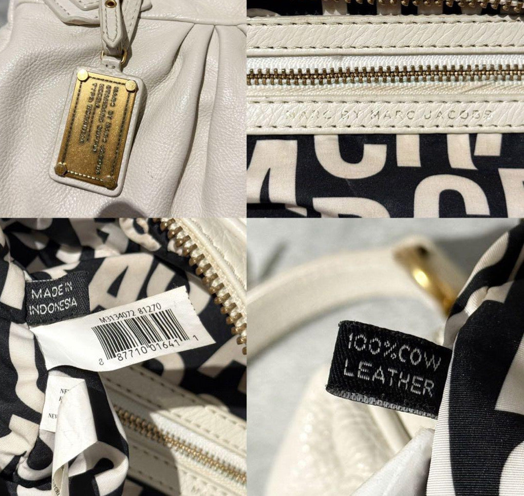 marc by marc jacobs baby groovee bag in ivory