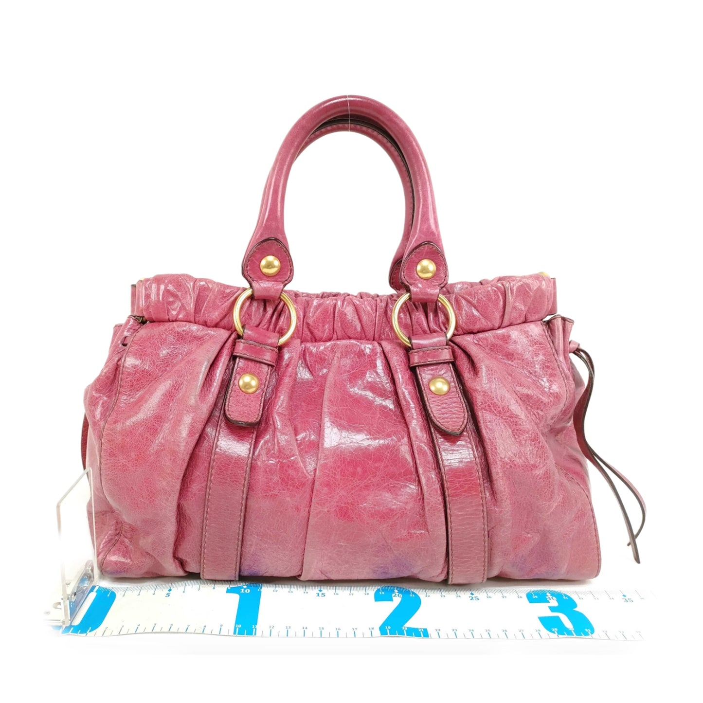 miu miu raspberry pink vitello lux bag