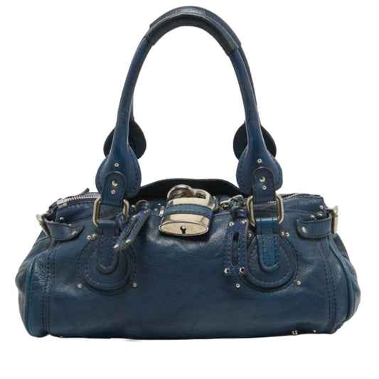 Chloé RARE Paddington in Blue with Silver Hardware