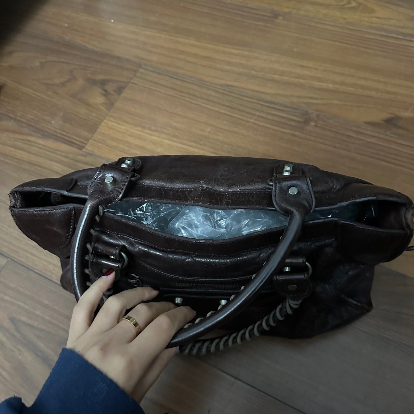 (EU ONLY) Balenciaga Chocolate Burgundy Classic City Bag