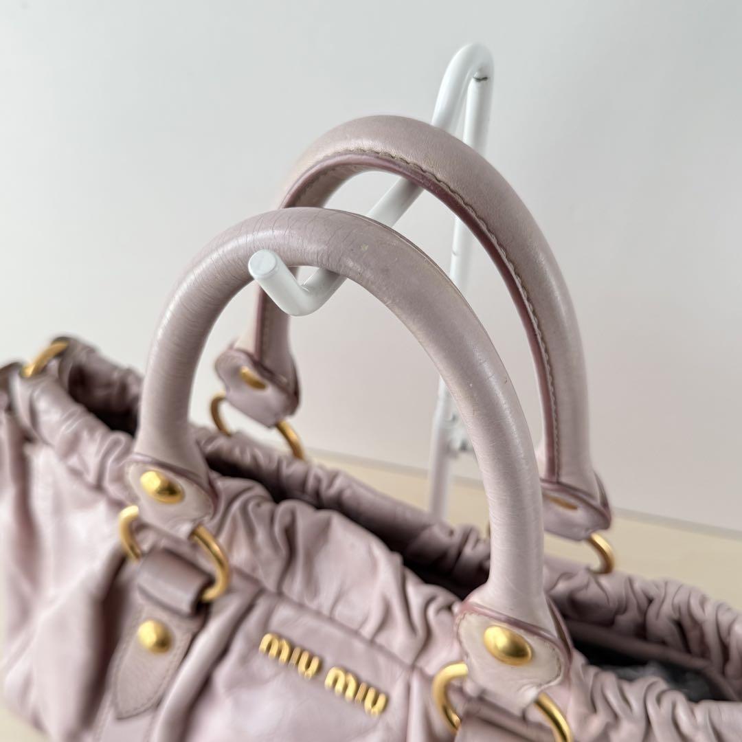 Miu Miu Light Pink Vitello Bag