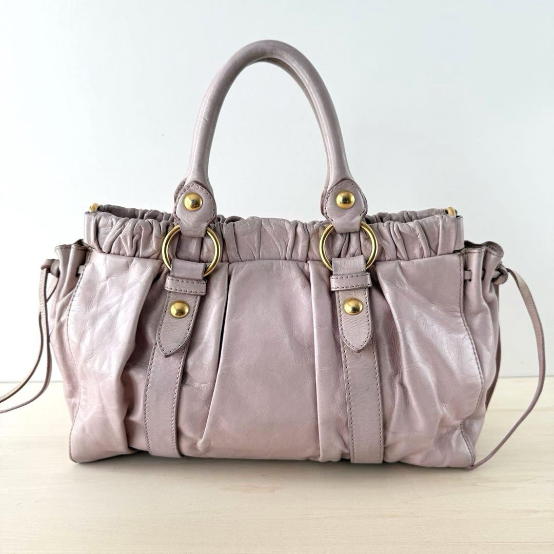 Miu Miu Light Pink Vitello Bag