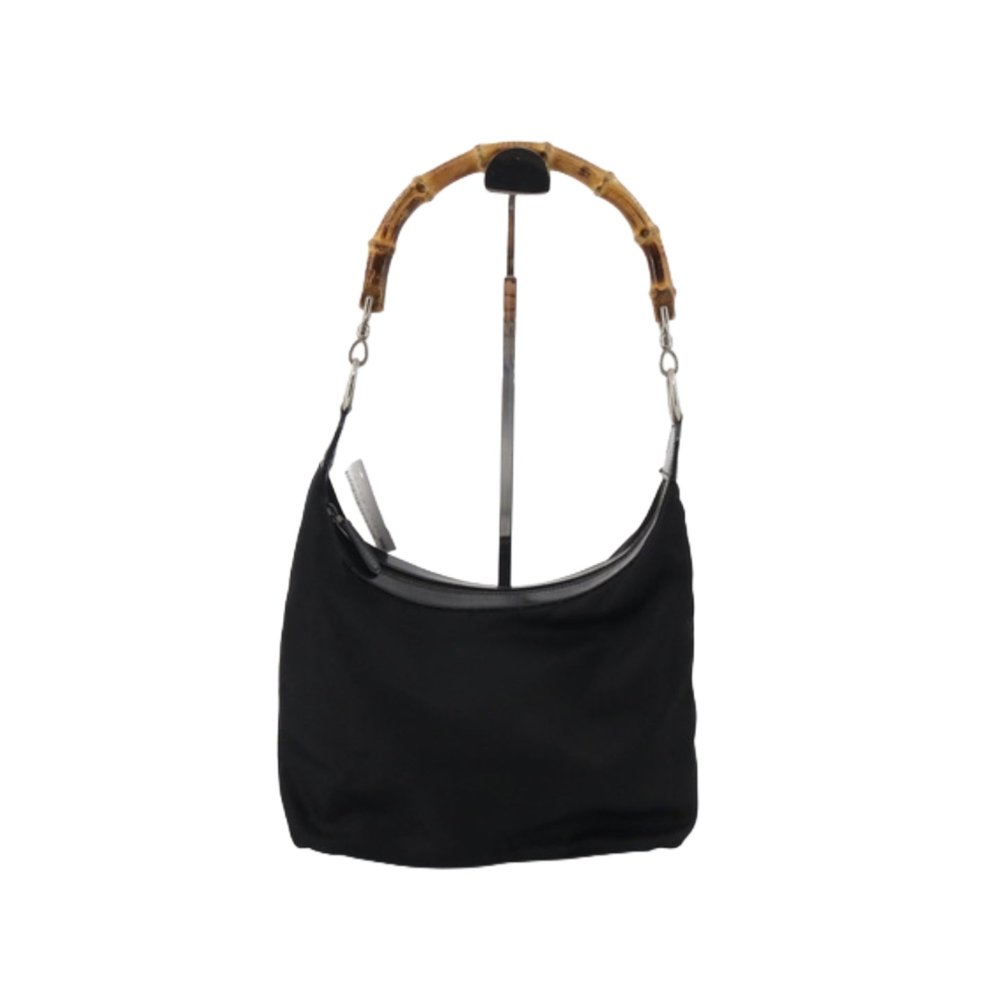 gucci by tom ford 90s bamboo top handle black bag