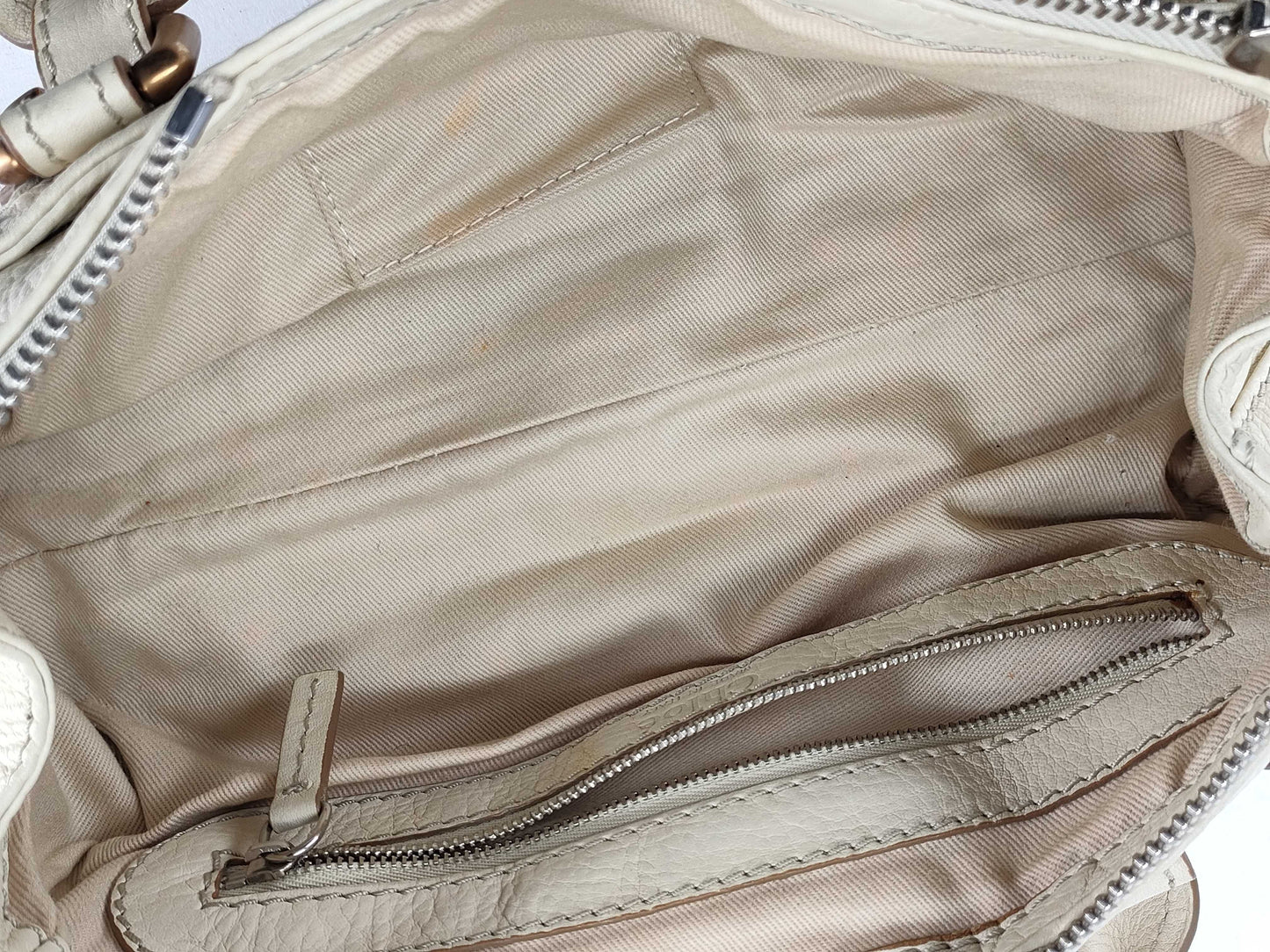 chloé ivory mini paddington