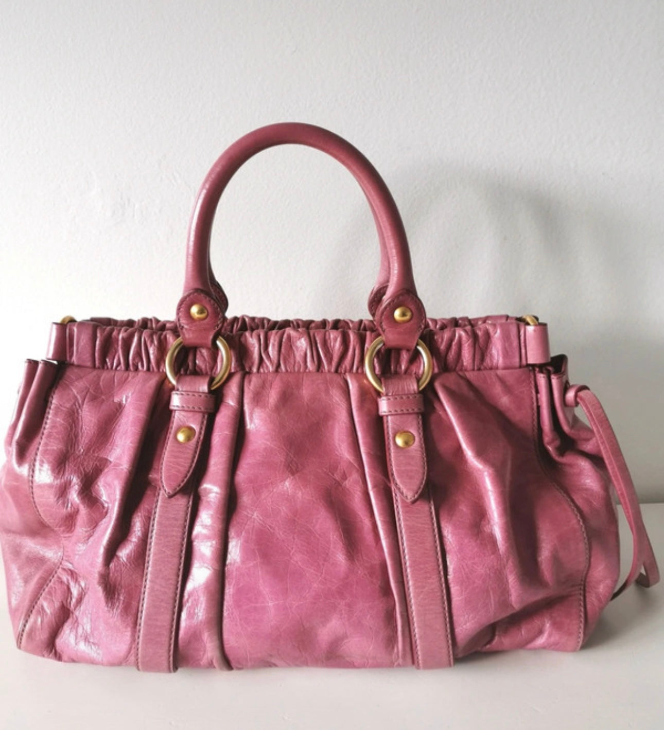 Miu Miu Rose Pink Vitello Bag