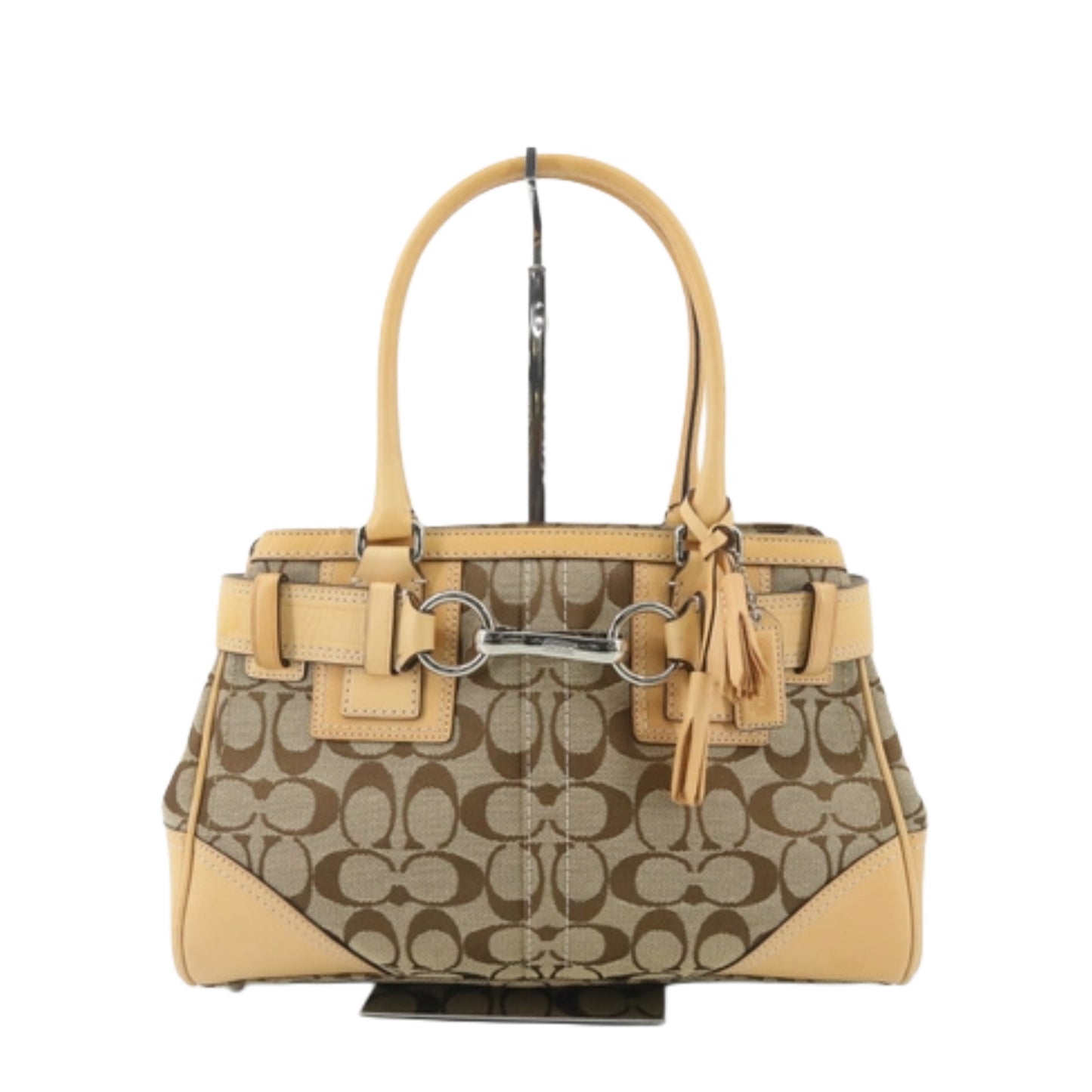 coach beige hamptons bag