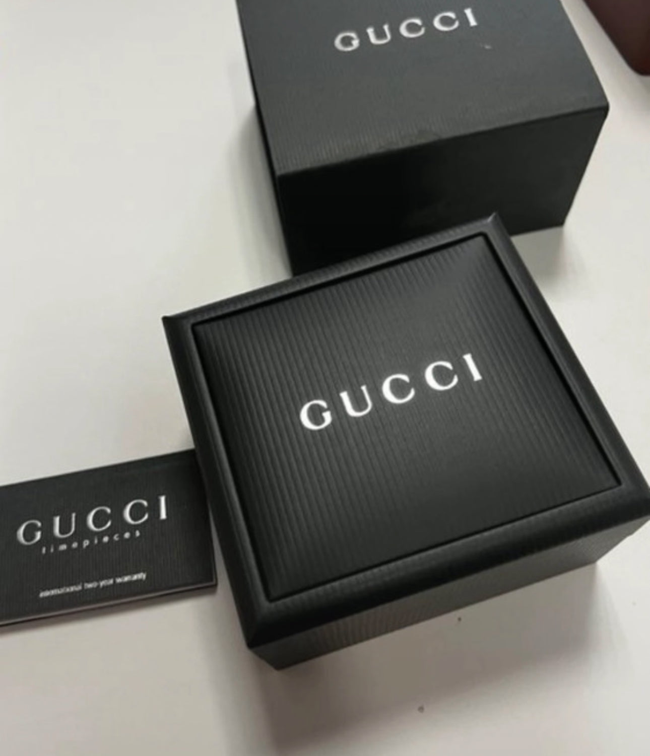 Gucci Classic Black Watch Silver Hardware