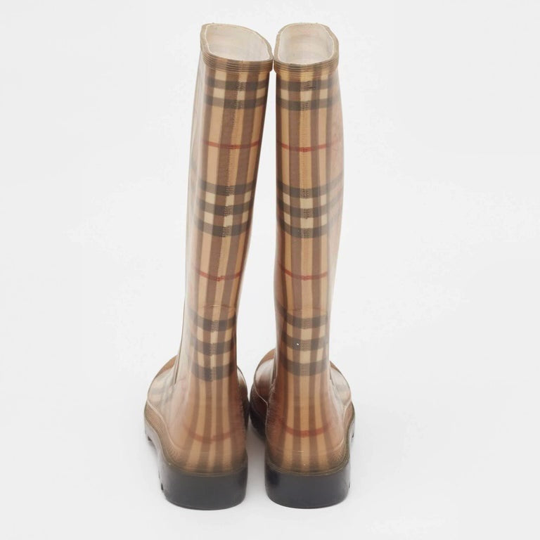 Burberry Nova Check Rainboots (Size EU40, US9)