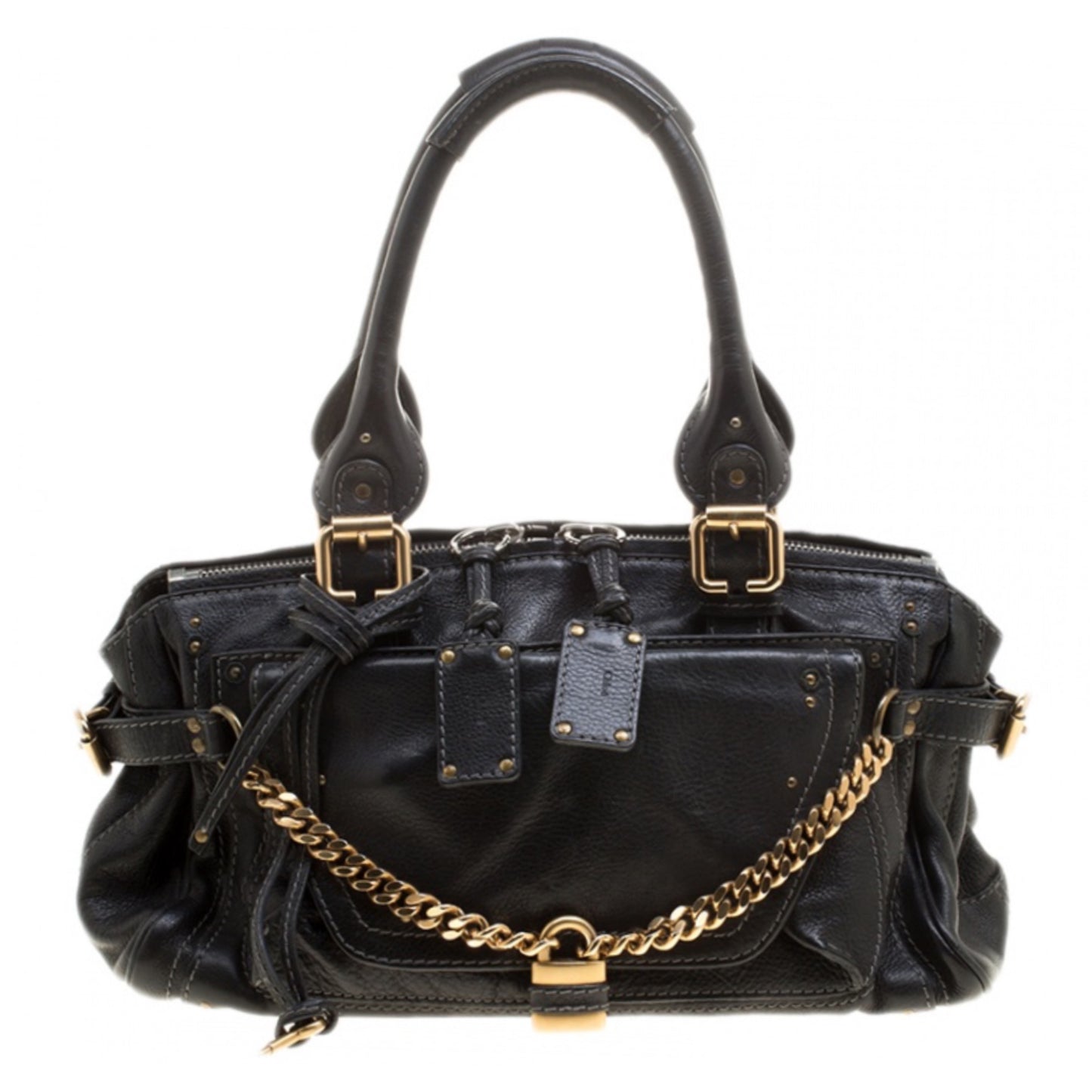 Chloé Black Chain Paddington Bag